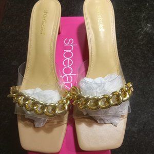 Gold Chain Dress Sandals